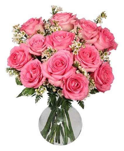 Chantilly Pink Roses Arrangement Chantilly Pink Roses Arrangement