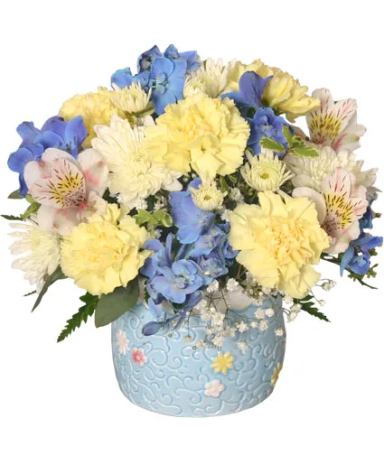 BABY BOY BLOOMS Floral Arrangement BABY BOY BLOOMS Floral Arrangement
