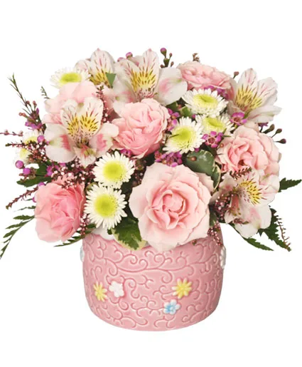 BABY GIRL BLOOMS Floral Arrangement BABY GIRL BLOOMS Floral Arrangement