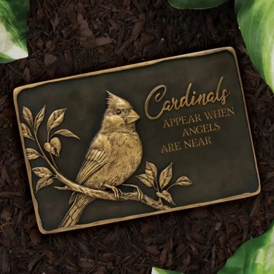 8'x12" Resin Plaque-Cardinal Black and Gold