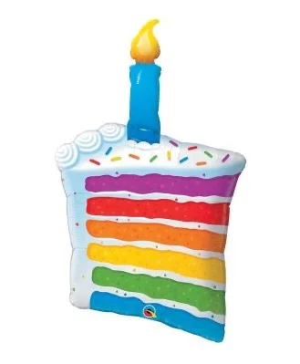 Giant Helium Happy Birthday Cake Mylar Balloon Giant Helium Happy Birthday Cake Mylar Balloon
