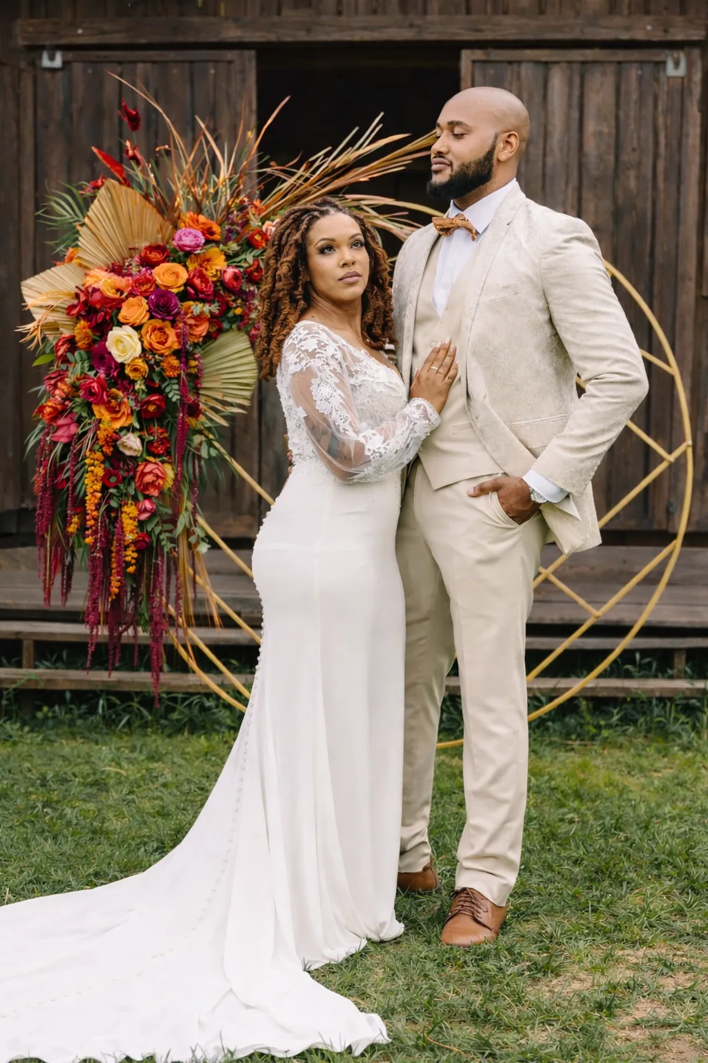 Bohemian Glamour Styled Wedding