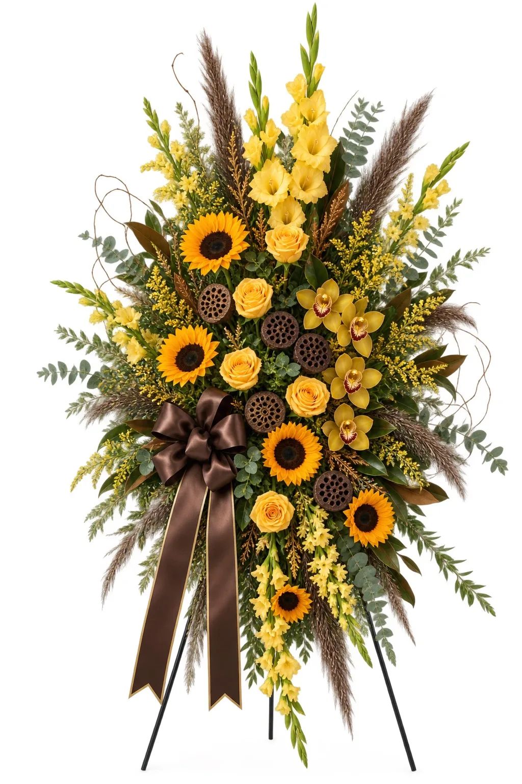 Legacy Reimagined Standing Spray-Iota Phi Theta Floral Tribute