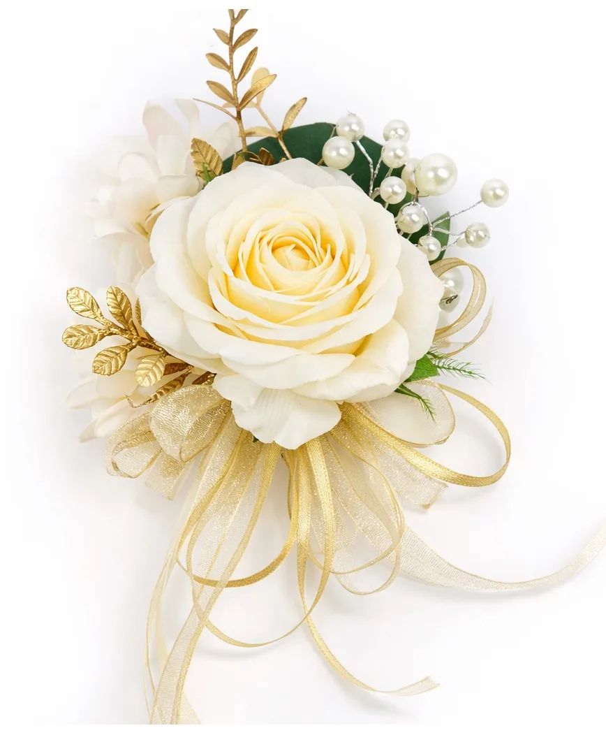 Elegant Single Rose Wrist Corsage