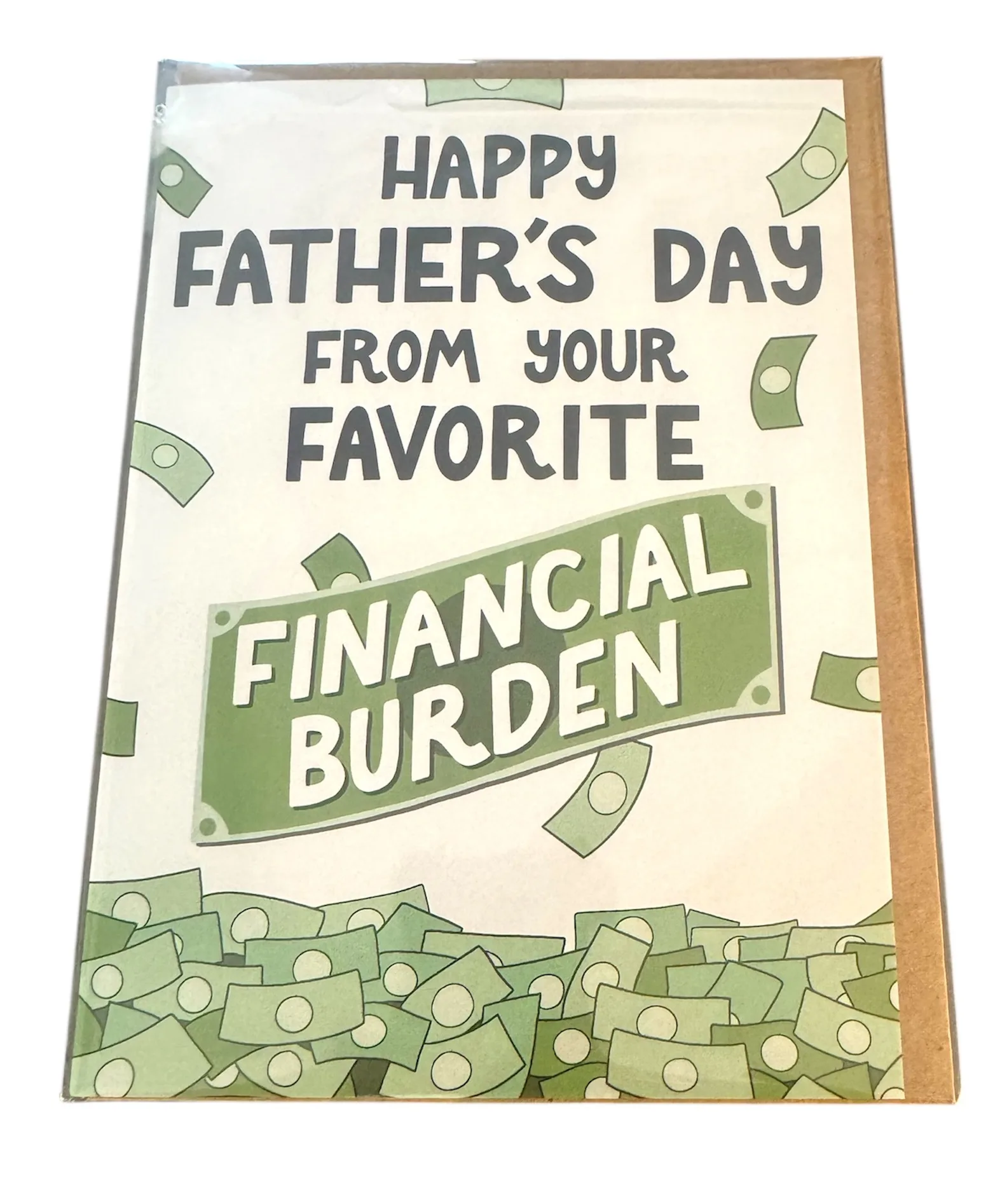 Financial Burden Father's Day Greeting Card Financial Burden Father's Day Greeting Card