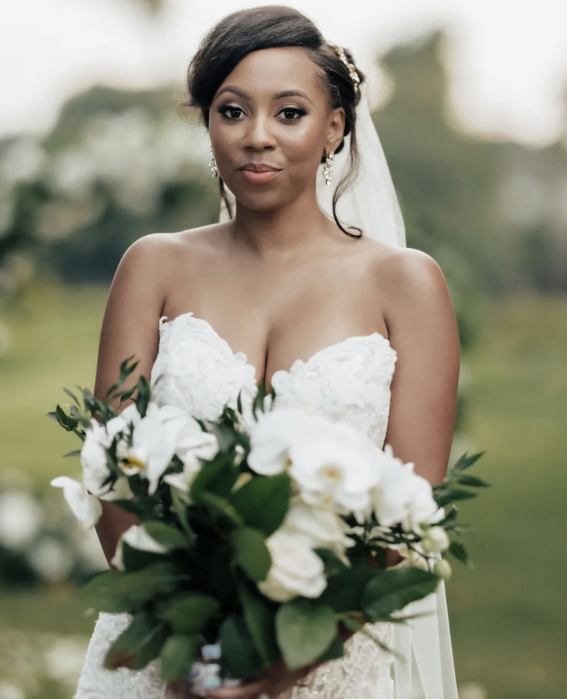 Elegant White Cascade