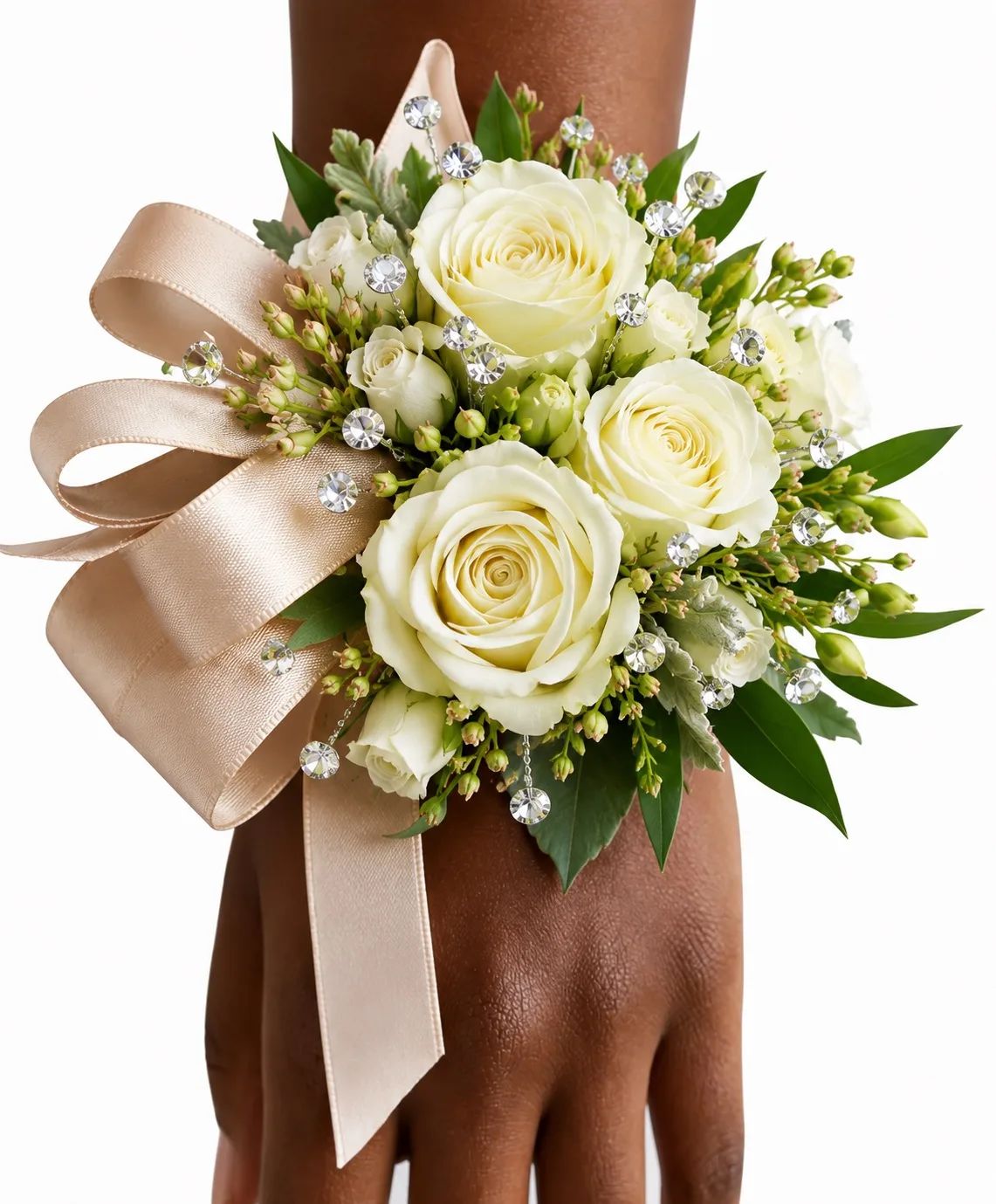 (3) Sweetheart Rose Deluxe Corsage