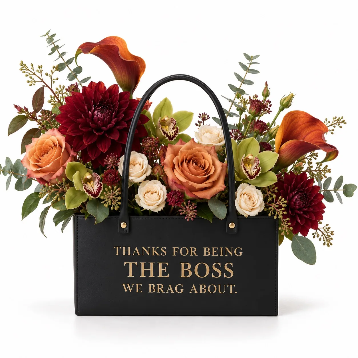 The Boss We Brag About.-Bloom Statement Bag The Boss We Brag About.-Bloom Statement Bag