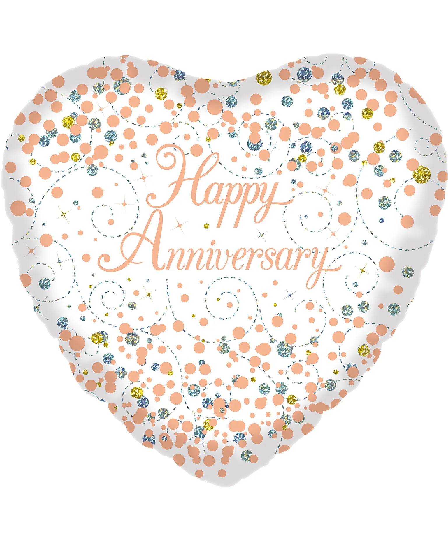 Happy Anniversary 18" Balloon Helium Filled Happy Anniversary 18" Balloon Helium Filled
