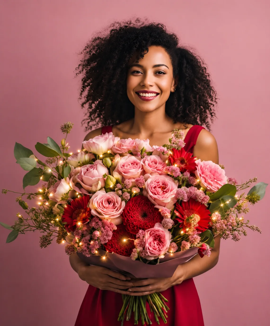 "Cherish Her" Luxury Bouquet with Lights "Cherish Her" Luxury Bouquet with Lights