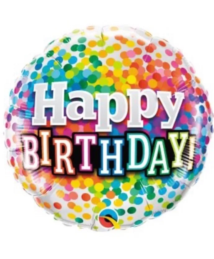 Happy Birthday 18"Helium Filled Happy Birthday 18"Helium Filled