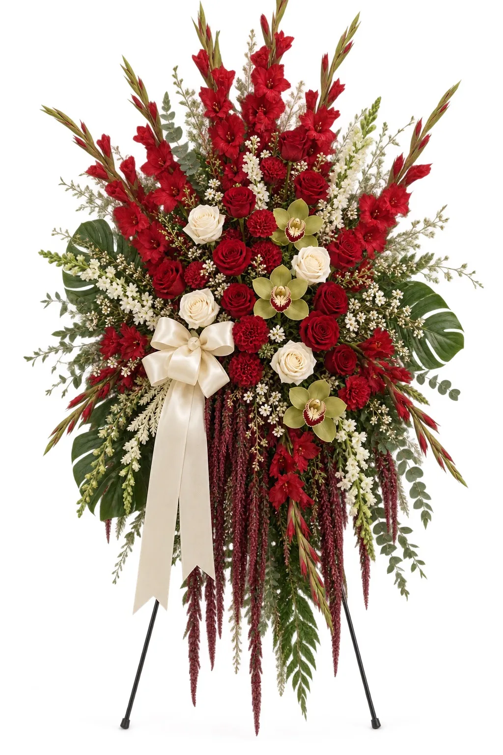 Crimson Legacy Standing Spray— Kappa Alpha Psi Floral Tribute Crimson Legacy Standing Spray— Kappa Alpha Psi Floral Tribute