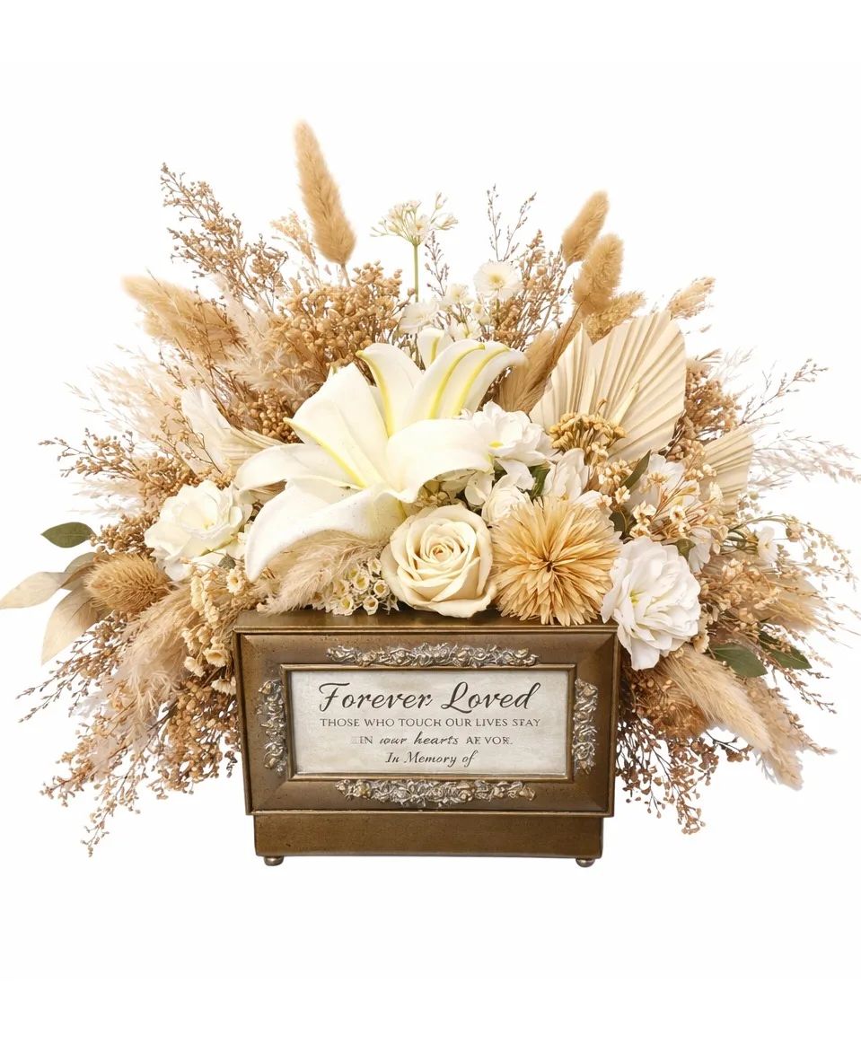 Forever Loved Keepsake Tribute Dried and Silk Florals