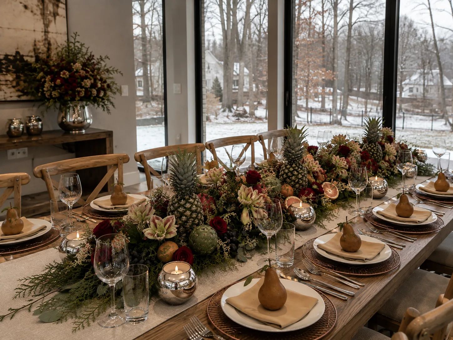 Holiday Table Floral Styling