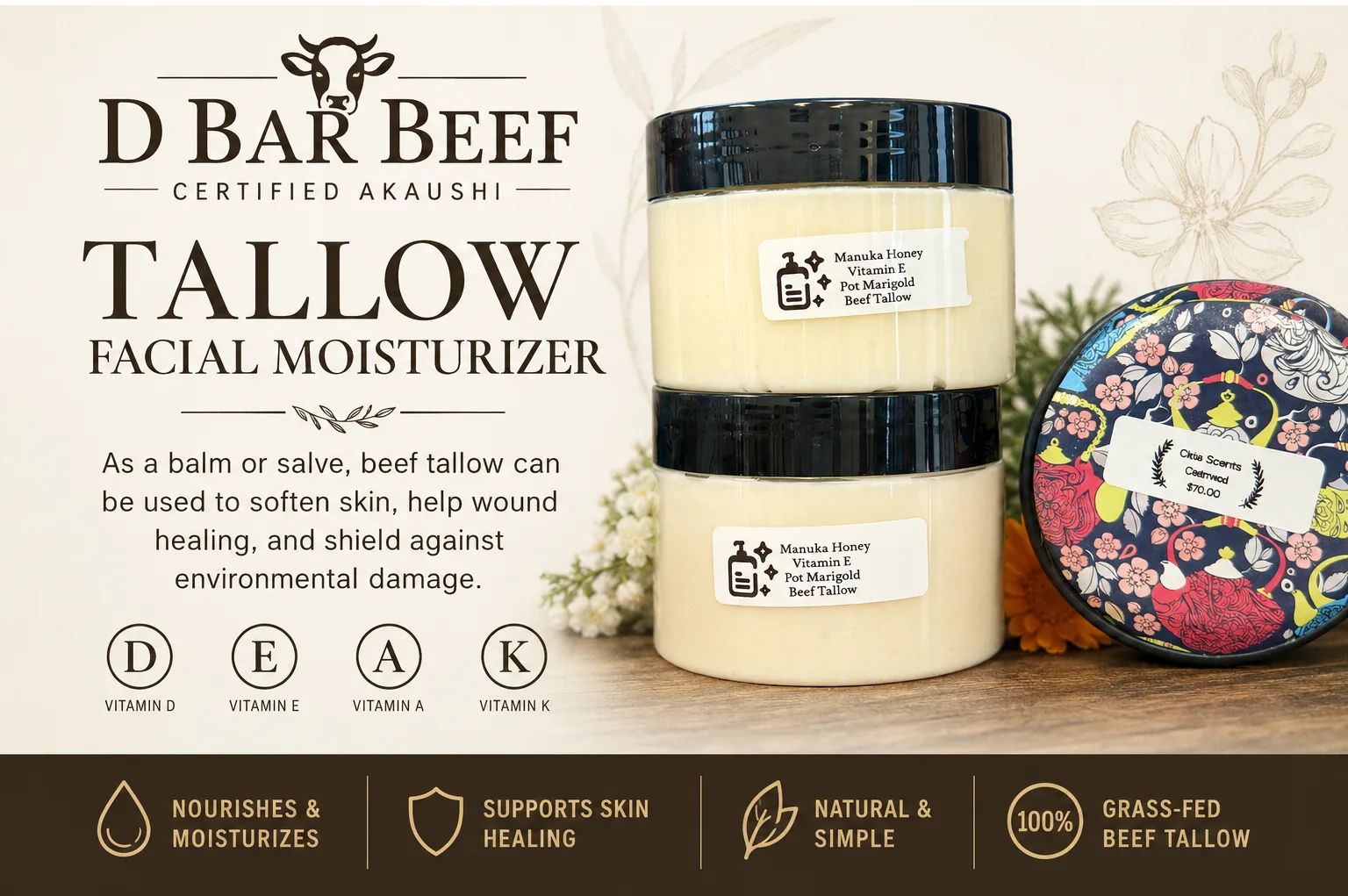 Beef Tallow D Bar Beef Tallow