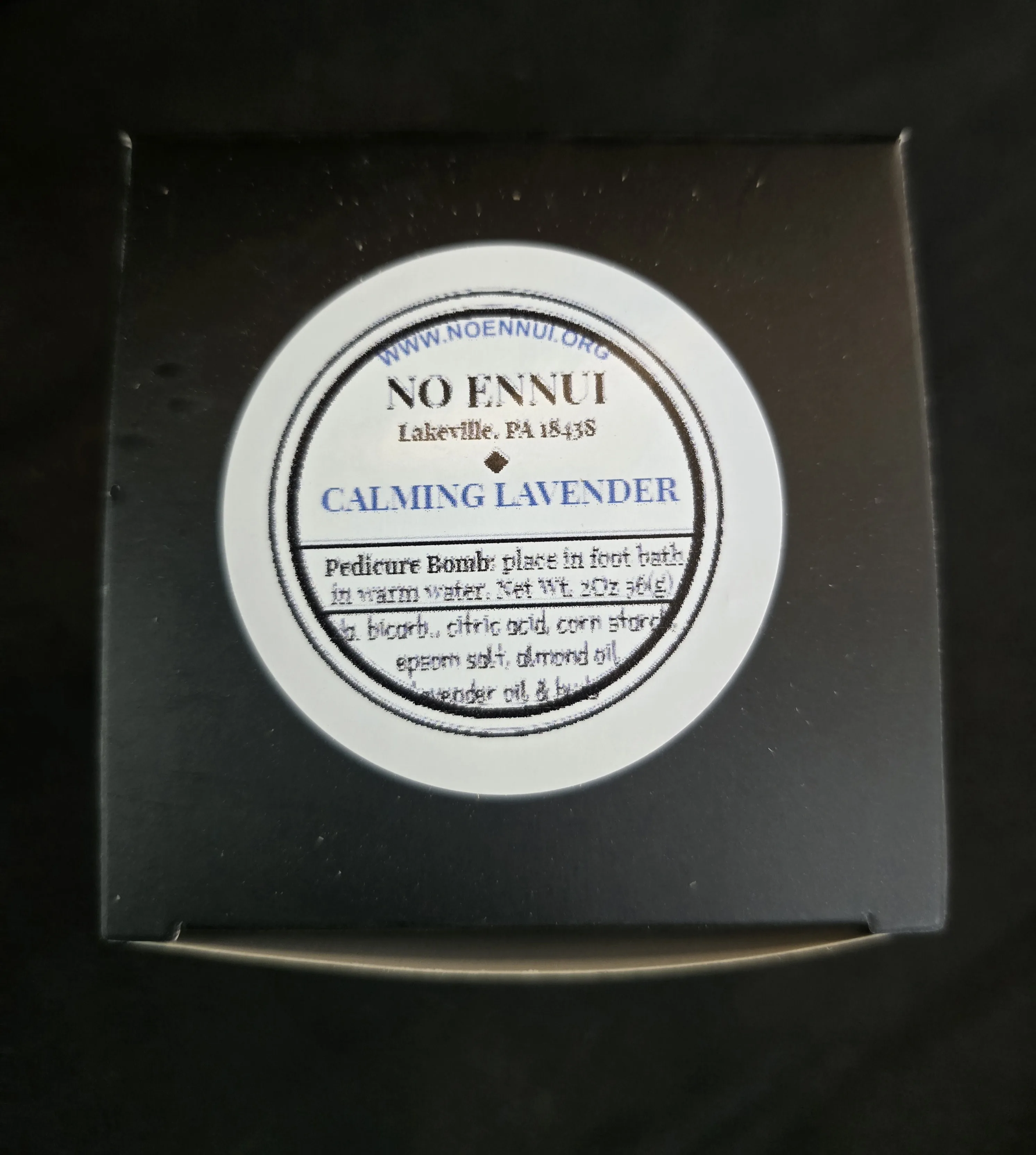 No Ennui - Calming Lavender Pedicure Bomb No Ennui - Calming Lavender Pedicure Bomb