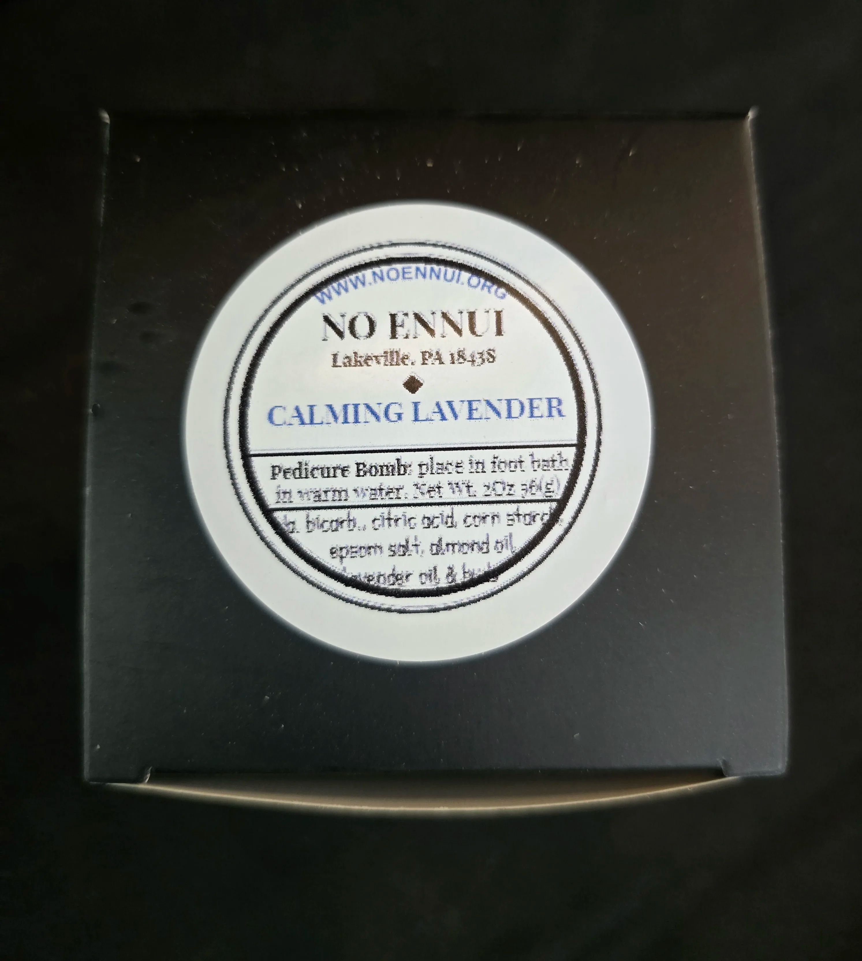 No Ennui - Calming Lavender Pedicure Bomb