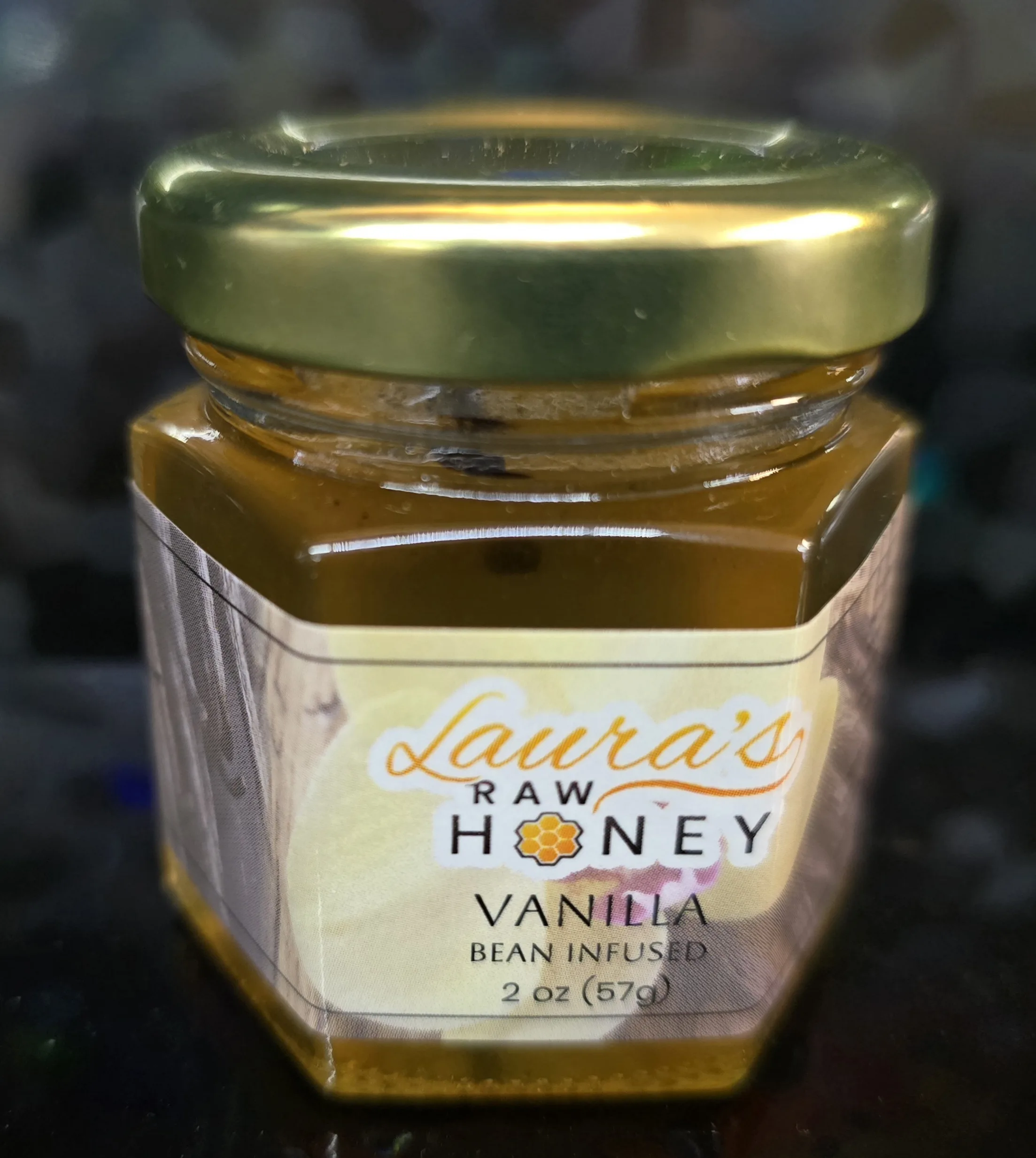 Laura's Raw Honey - Vanilla Bean Infused Laura's Raw Honey - Vanilla Bean Infused