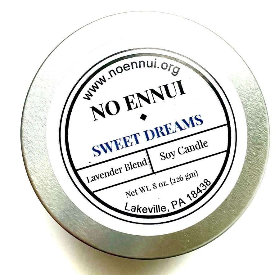 No Ennui - "Sweet Dreams" - 4oz Candle