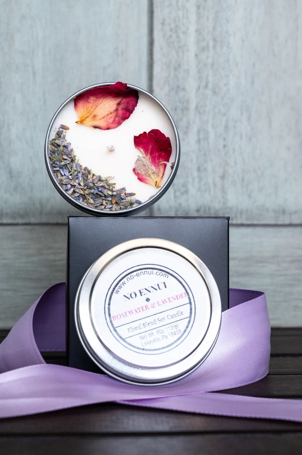 No Ennui Candle - Rosewater & Lavender
