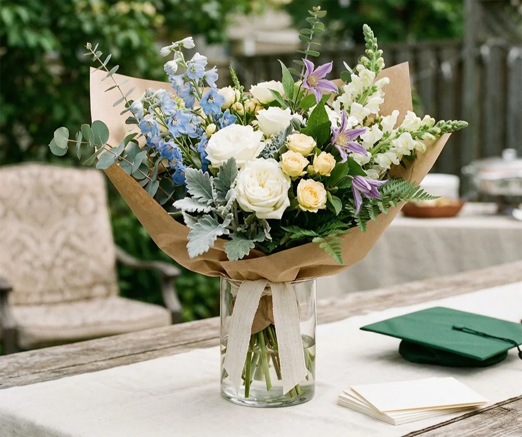 Premium Graduation Designer’s Choice Flower Arrangement Premium Graduation Designer’s Choice Flower Arrangement