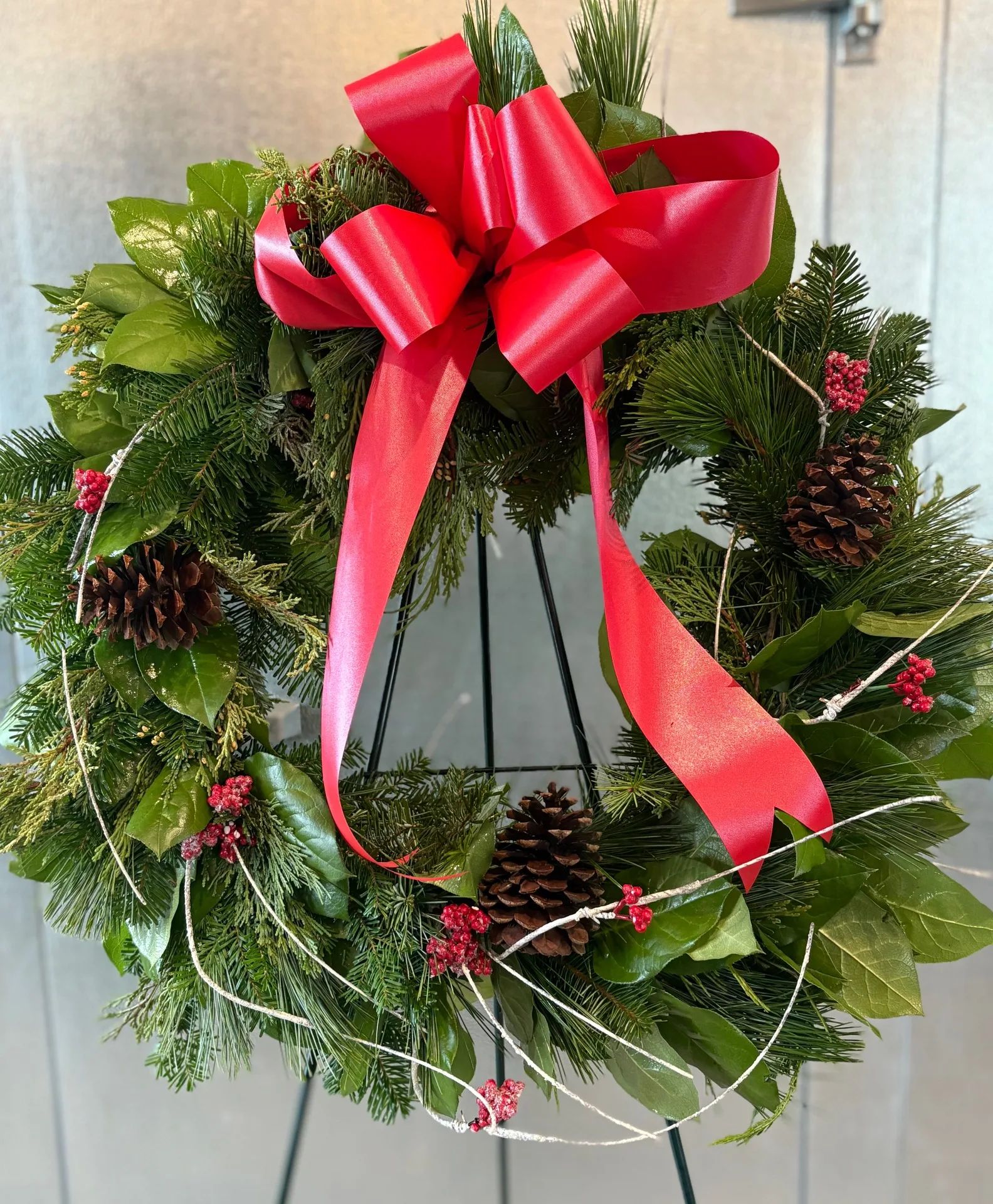 Fresh Christmas Greens Wreath