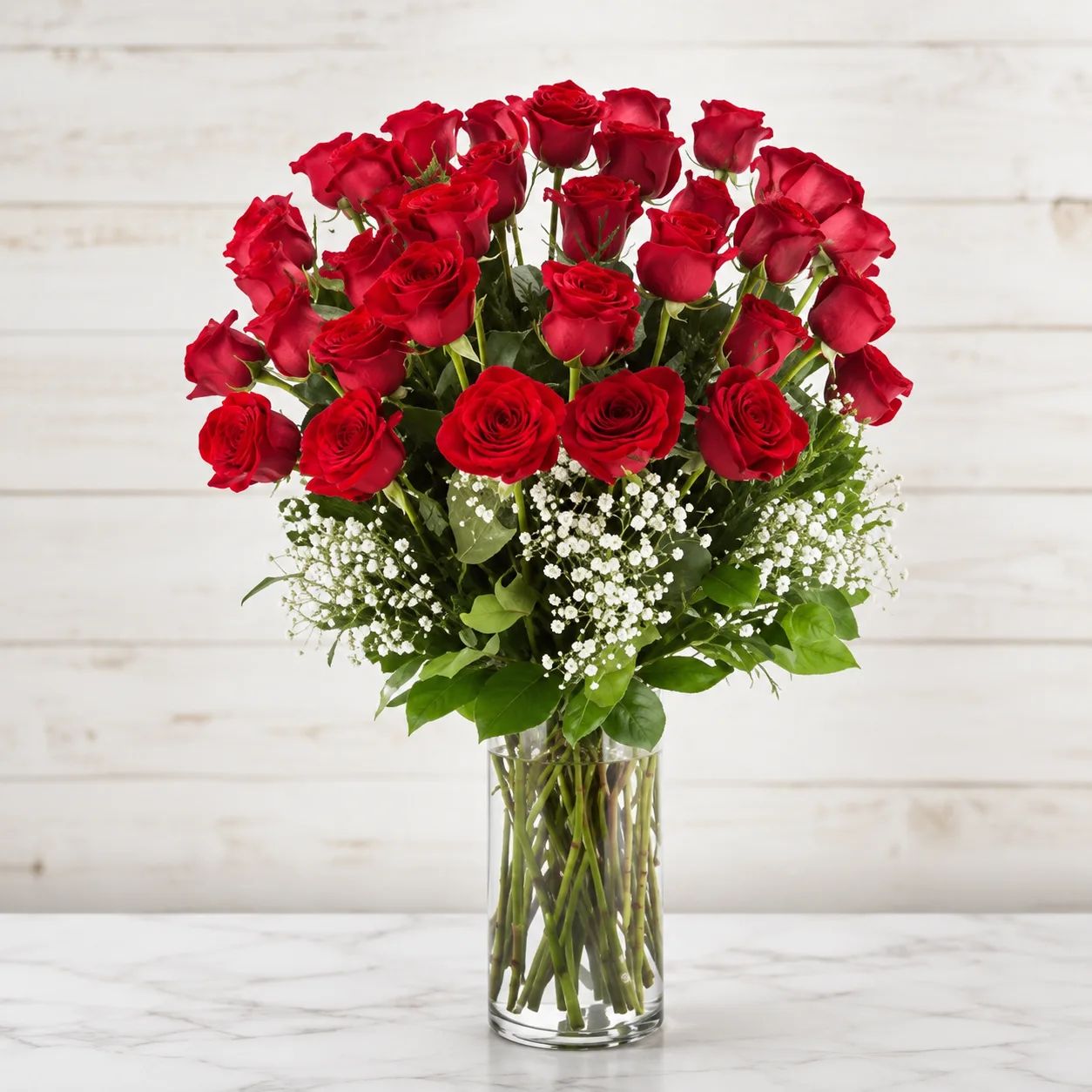 Three Dozen Red Roses