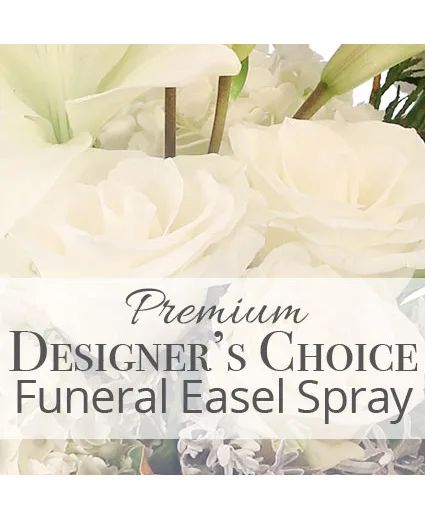 Premium Designer's Choice Funeral Easel Spray