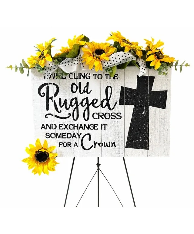 The Old Rugged Cross Silk Standing Spray The Old Rugged Cross Silk Standing Spray