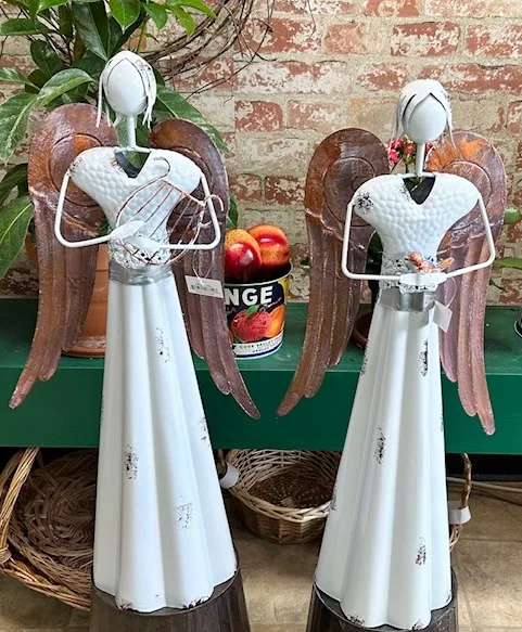 Metal Angel with Bird Gift Item Metal Angel with Bird Gift Item