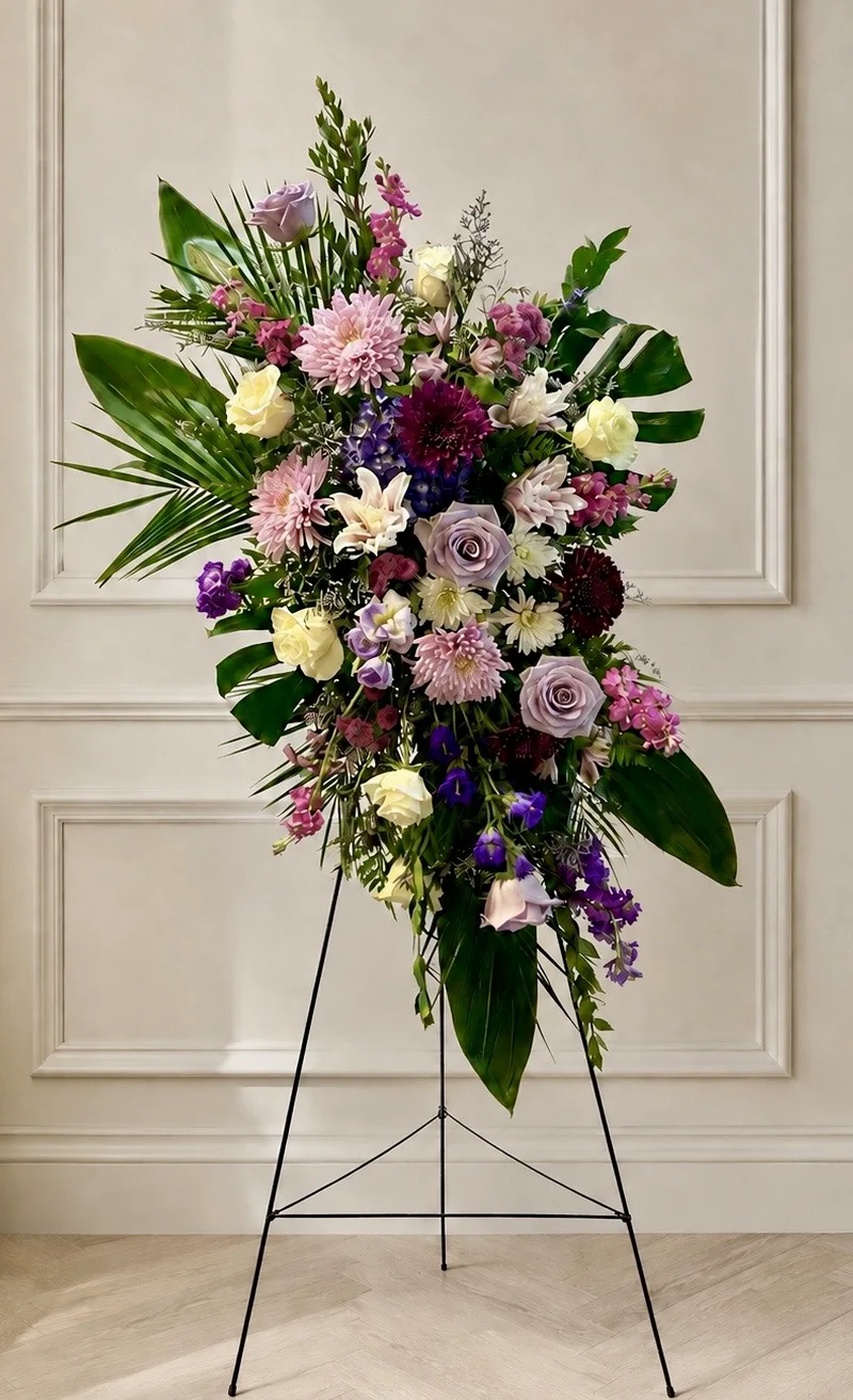 Lavender Remembrance Standing Spray Lavender Remembrance Standing Spray