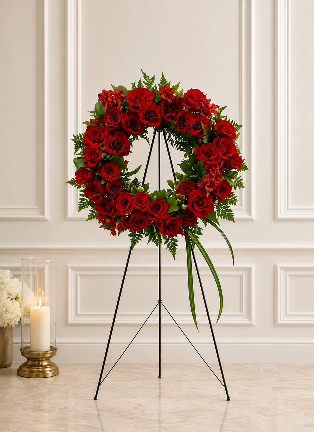 Classic Red Rose Wreath Classic Red Rose Wreath