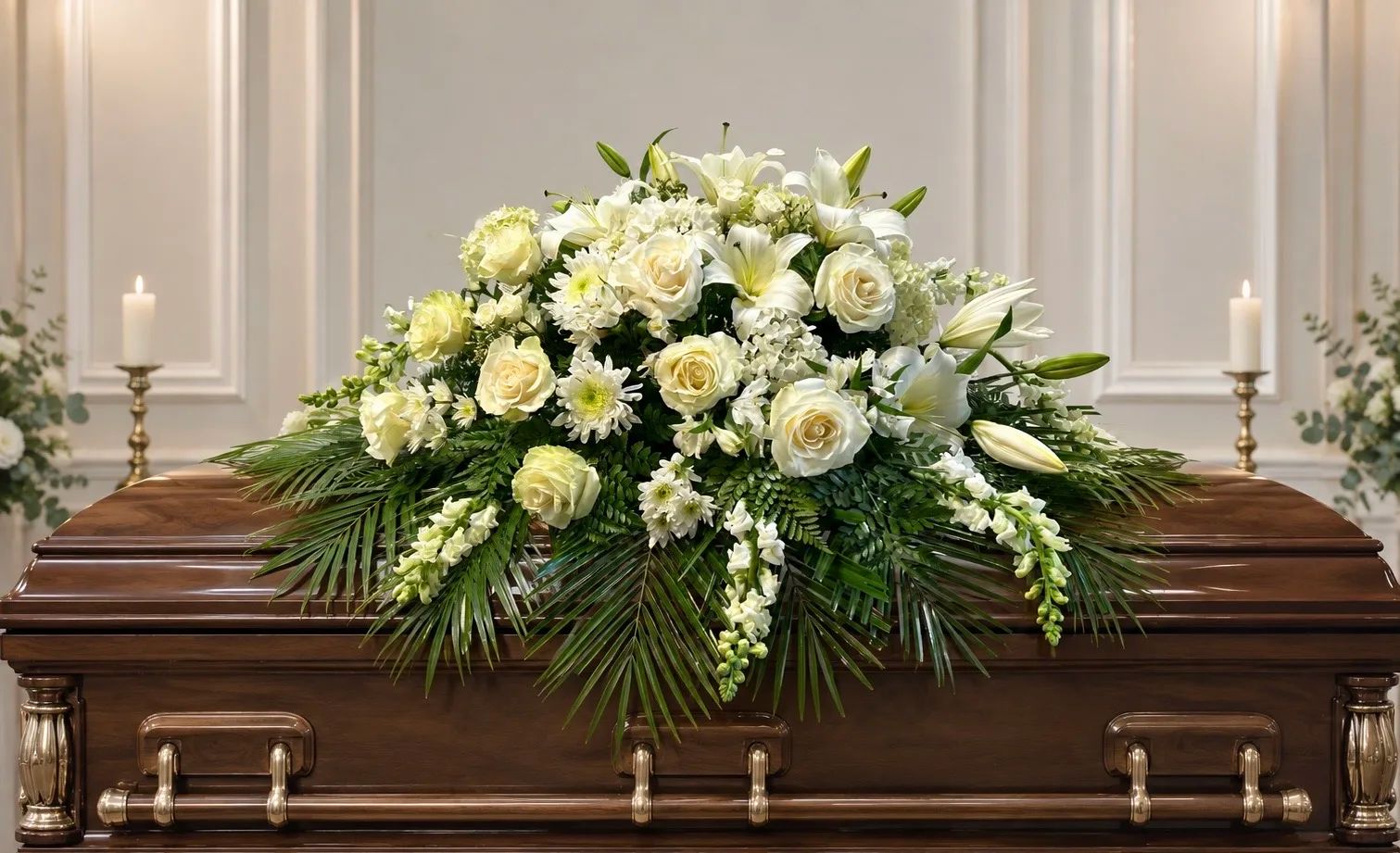 Peaceful Farewell Casket Spray
