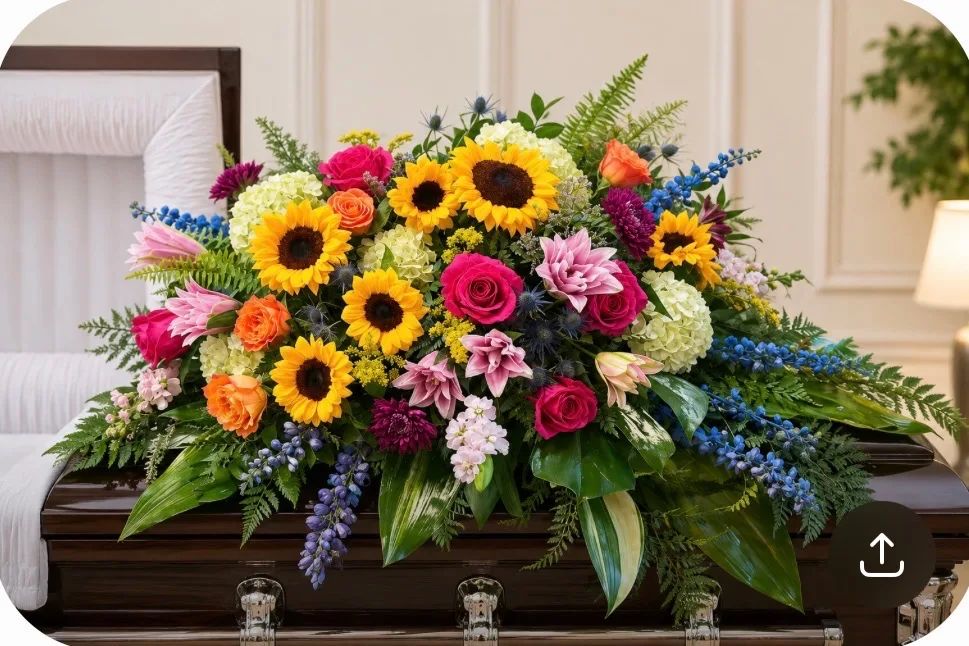 Celebration of Life Casket Spray