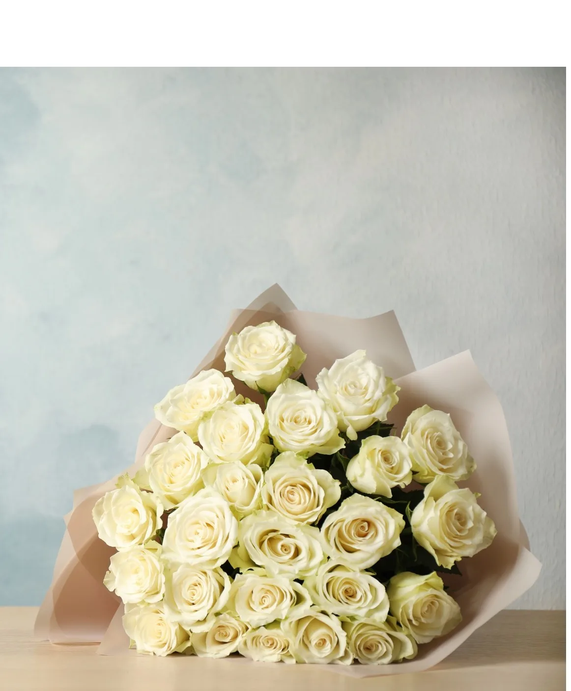 Ivory Luxe- 24 Roses Bouquet Ivory Luxe- 24 Roses Bouquet