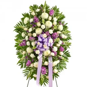 Lavender and White Standing Spray Lavender and White Standing Spray