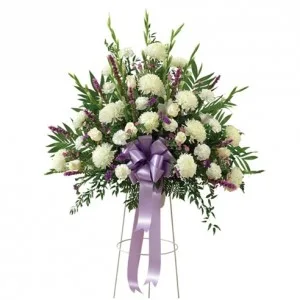 Gracious Lavender Basket on a Stand Gracious Lavender Basket on a Stand