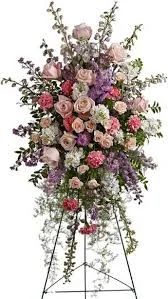 Pastel Funeral Spray
