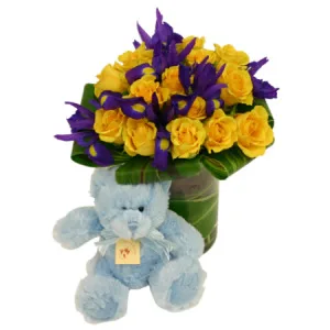 Baby Boy Posy & Teddy Baby Boy Posy & Teddy