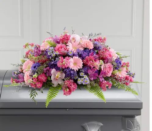 Glorious Garden Casket Spray