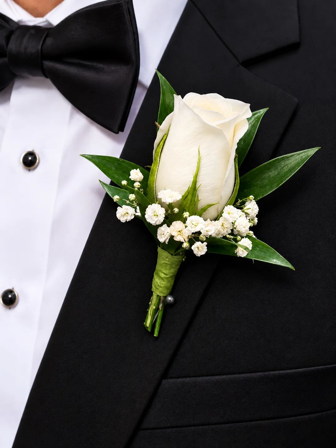 White Rose Boutonniere