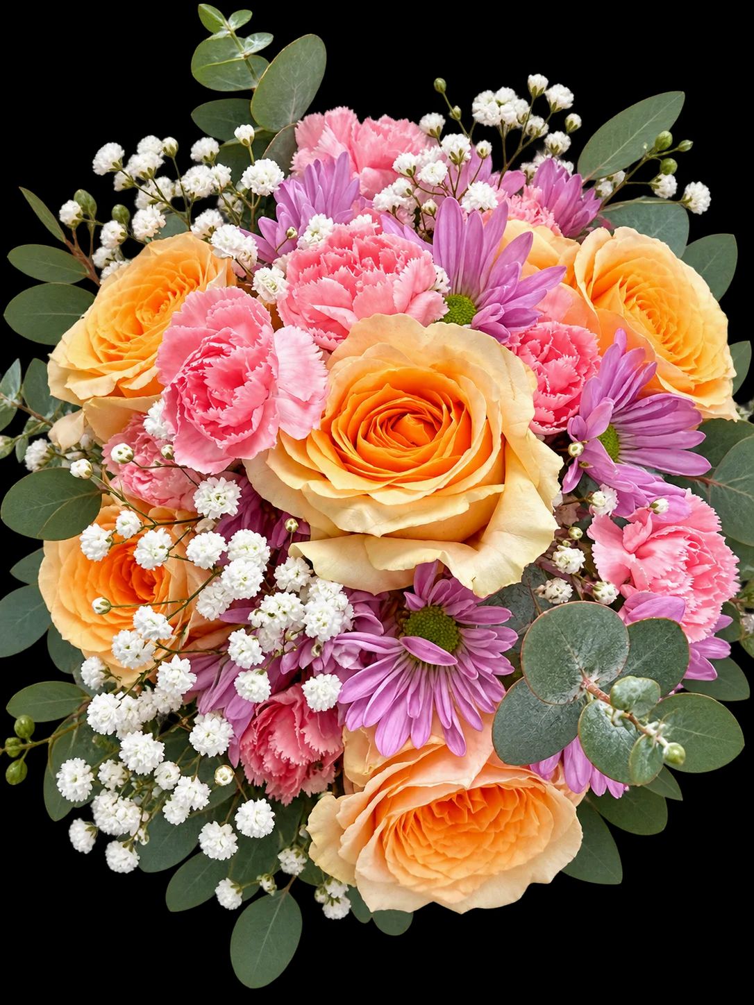 Just Peachy Handheld Bouquet