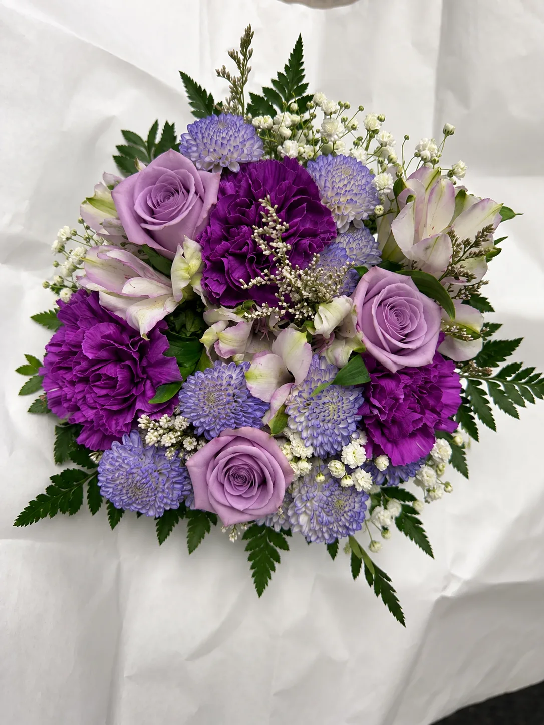 Purple haze with roses bouquet Purple haze with roses bouquet