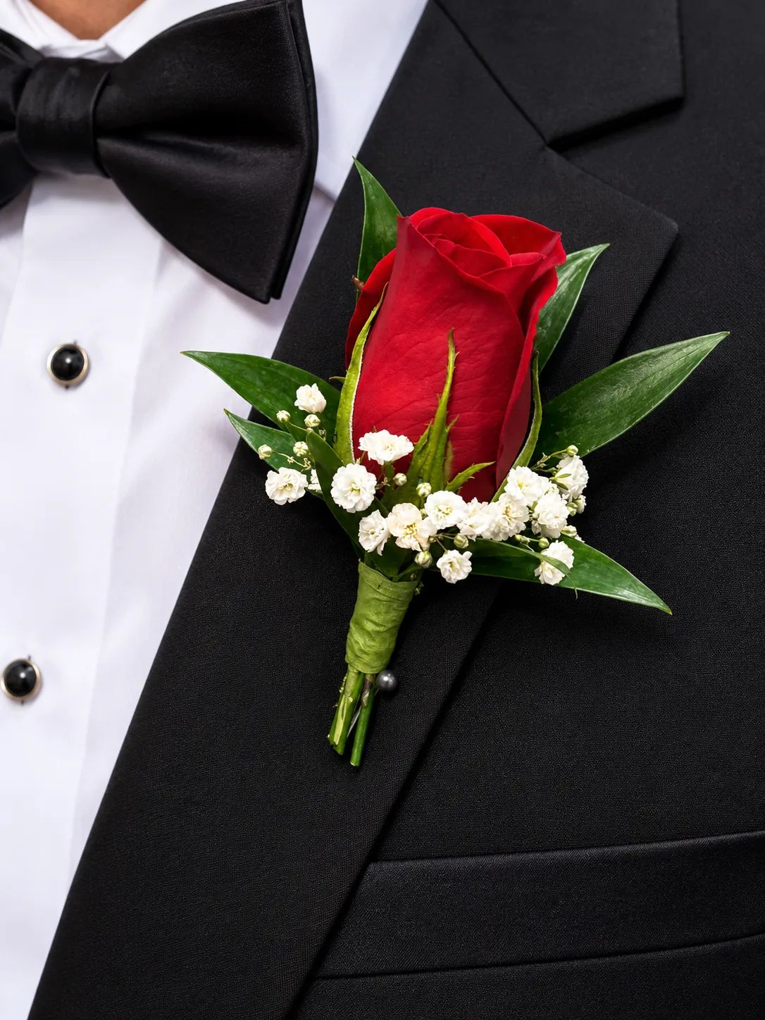 Red Boutonniere