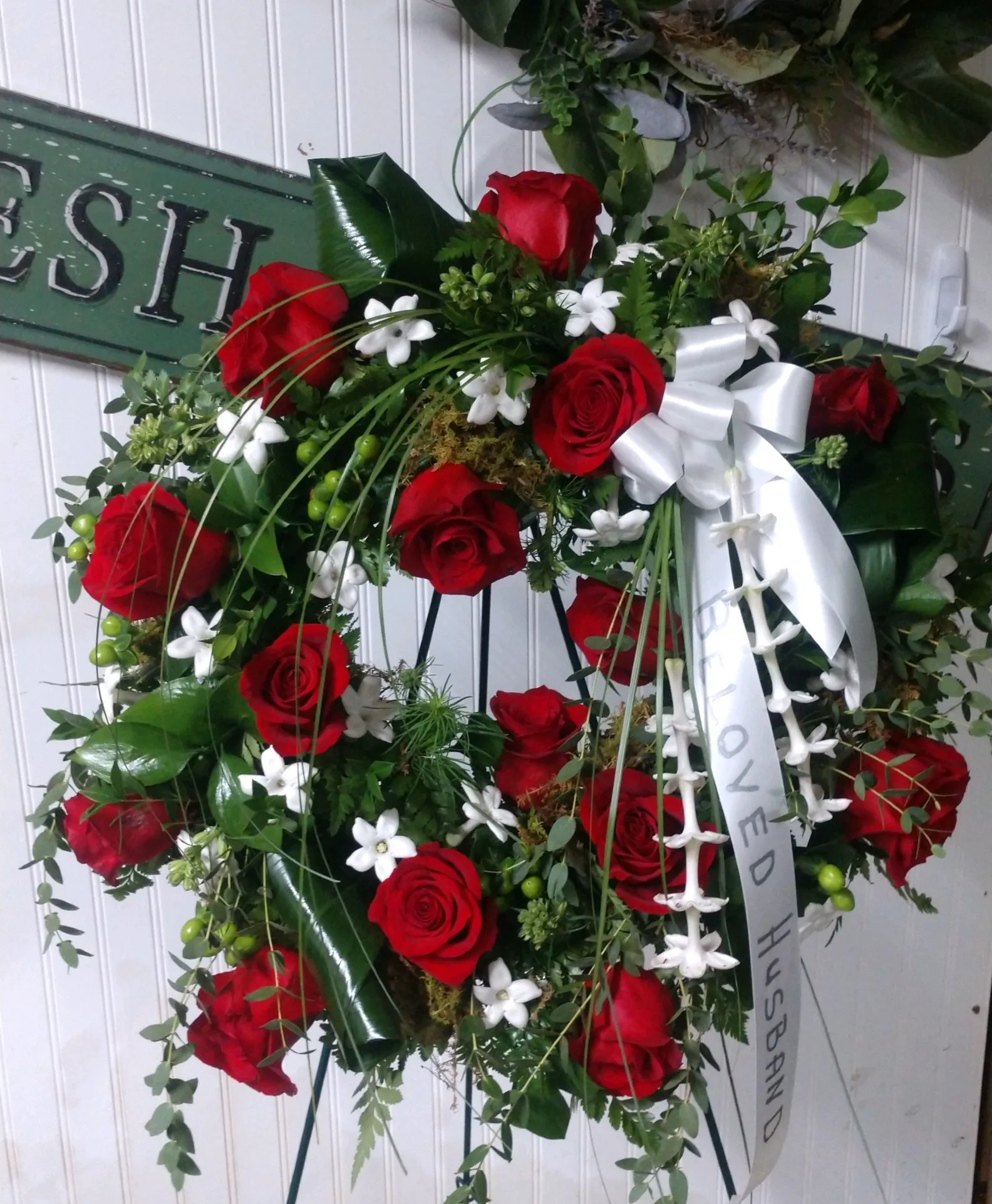 Rose Stephanotis Wreath Rose Stephanotis Wreath