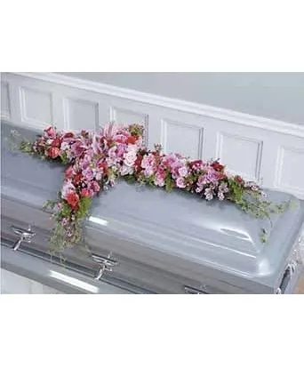 Casket Spray - Cross - Contemporary Casket Spray - Cross - Contemporary