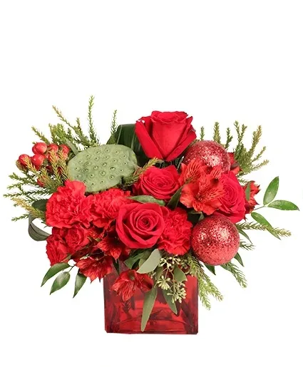 Scarlet Celebration Vase Arrangement Scarlet Celebration Vase Arrangement
