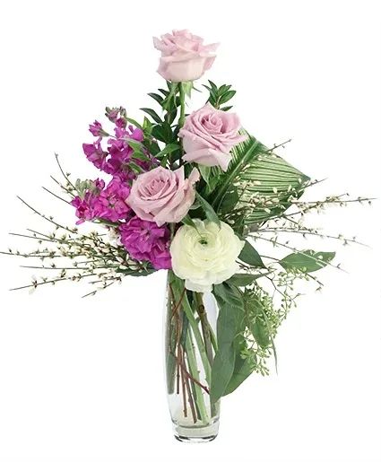 Sweet Cream & Lilac Floral Design