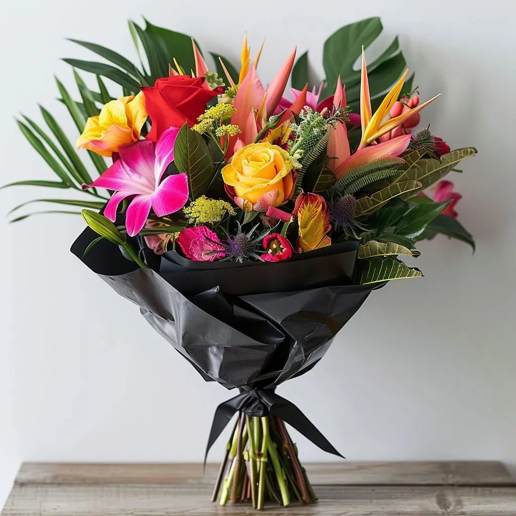 Miami Girl – Vibrant Tropical Graduation & Mother's Day Floral Bouquet Miami Girl – Vibrant Tropical Graduation & Mother's Day Floral Bouquet