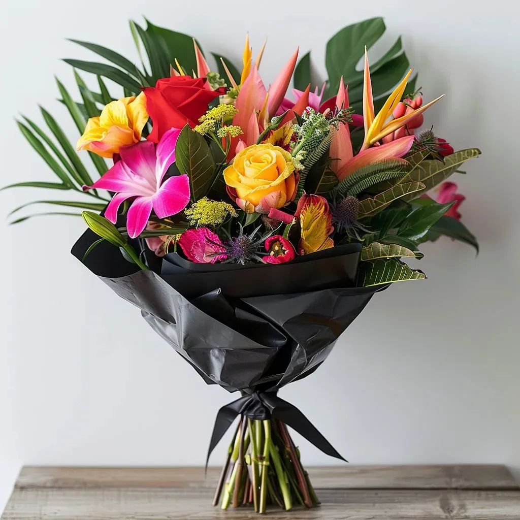 Miami Girl – Vibrant Tropical Graduation & Mother's Day Floral Bouquet